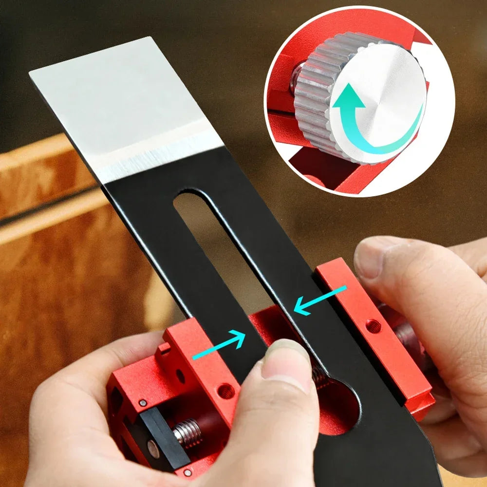 Manual Knife Sharpener Metal Abrasive Tools Sharpening Jig Angle