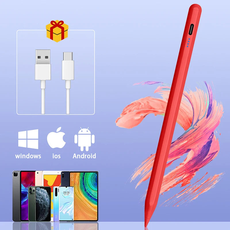 Stylus Pen For Phone Touch Pencil For Cell Phone Stylus Pen For Android Universal Tablet Pencil Stylus For All Screens Drawing Peaceful Pleasures Health and Wellness Red