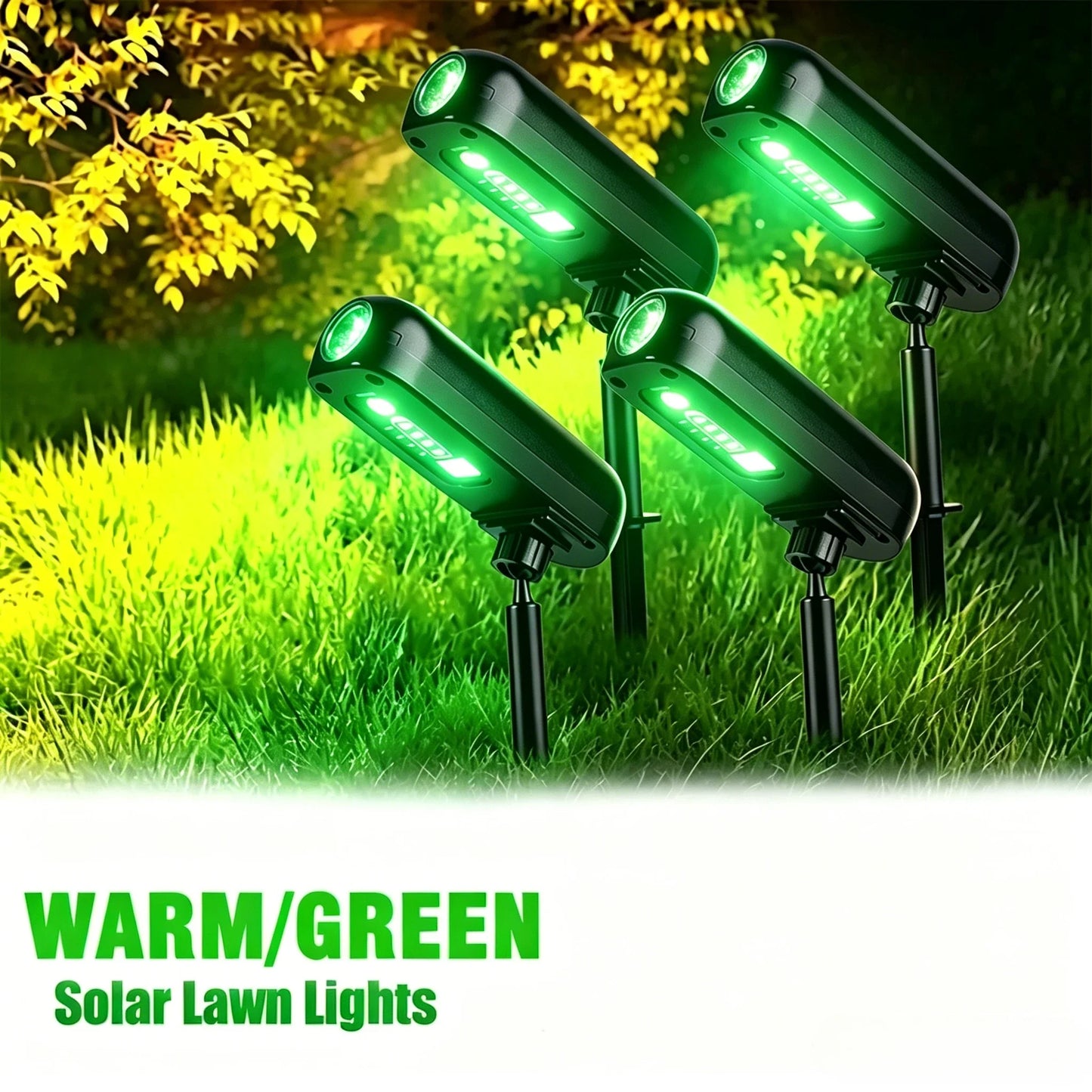 Solar LED Garden Spotlight IP65 Waterproof | Lawn & Pathway Light