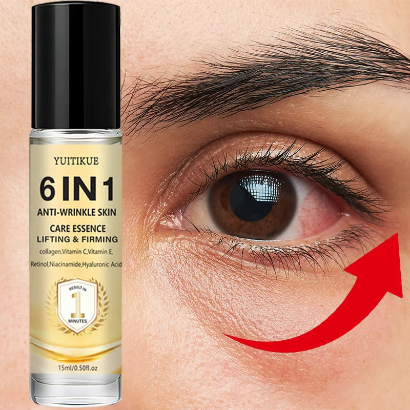 Yuitikue 6IN1 Anti-Wrinkle Skin Care Essence, 1-Minute Lifting & Firming Serum with Collagen, Retinol & Hyaluronic Acid, 15ml Peaceful Pleasures Health and Wellness