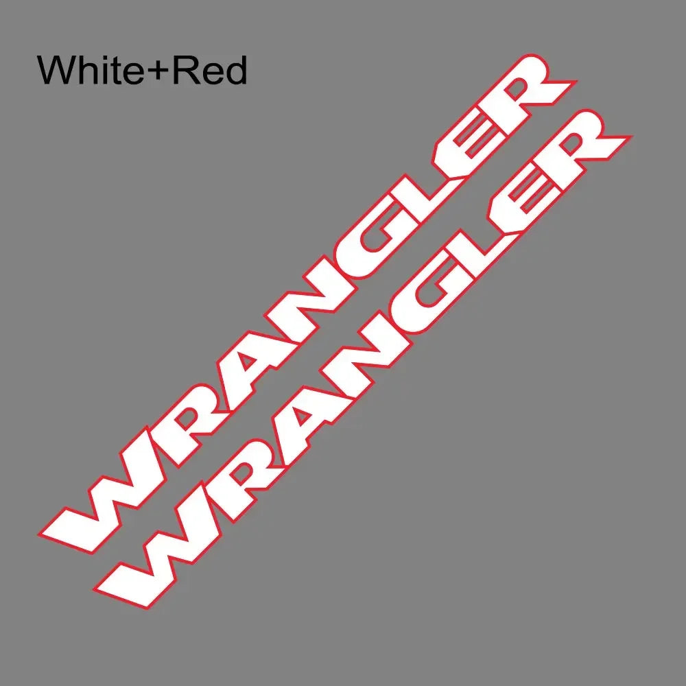 Jeep Wrangler JK JL TJ YJ Hood Vinyl Decal Stickers – 2pc