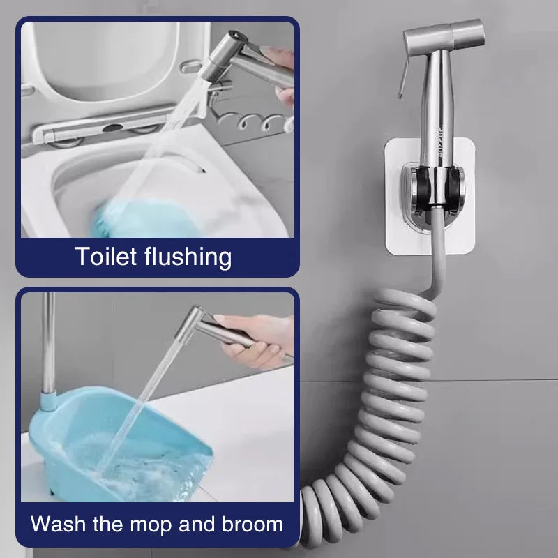 Handheld Bidet Sprayer Set – Self-Cleaning Shattaf Spray Head