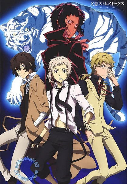 Bungou Stray Dogs Anime Canvas Wall Art Poster | Unframed Print