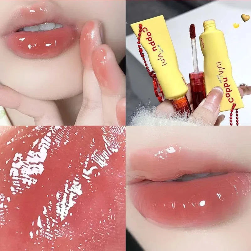 Mirror Jelly Lip Gloss 6 Colors – Glossy, Waterproof Lip Tint
