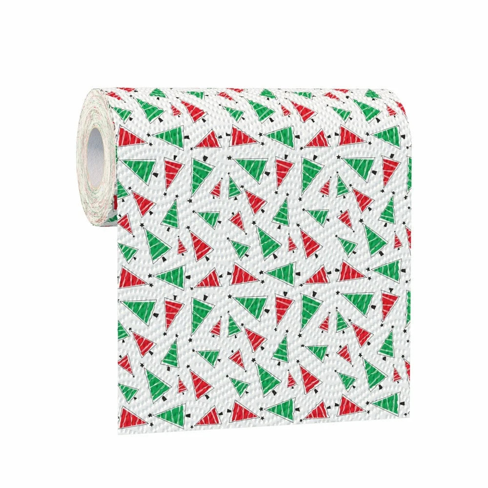 Christmas Paper Towels – Disposable Holiday Print, 48 Sheets