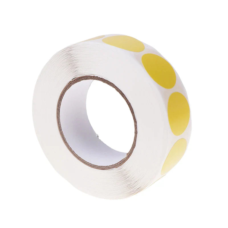 1000-Pack 19mm Color Dot Labels – Archery Target Stickers