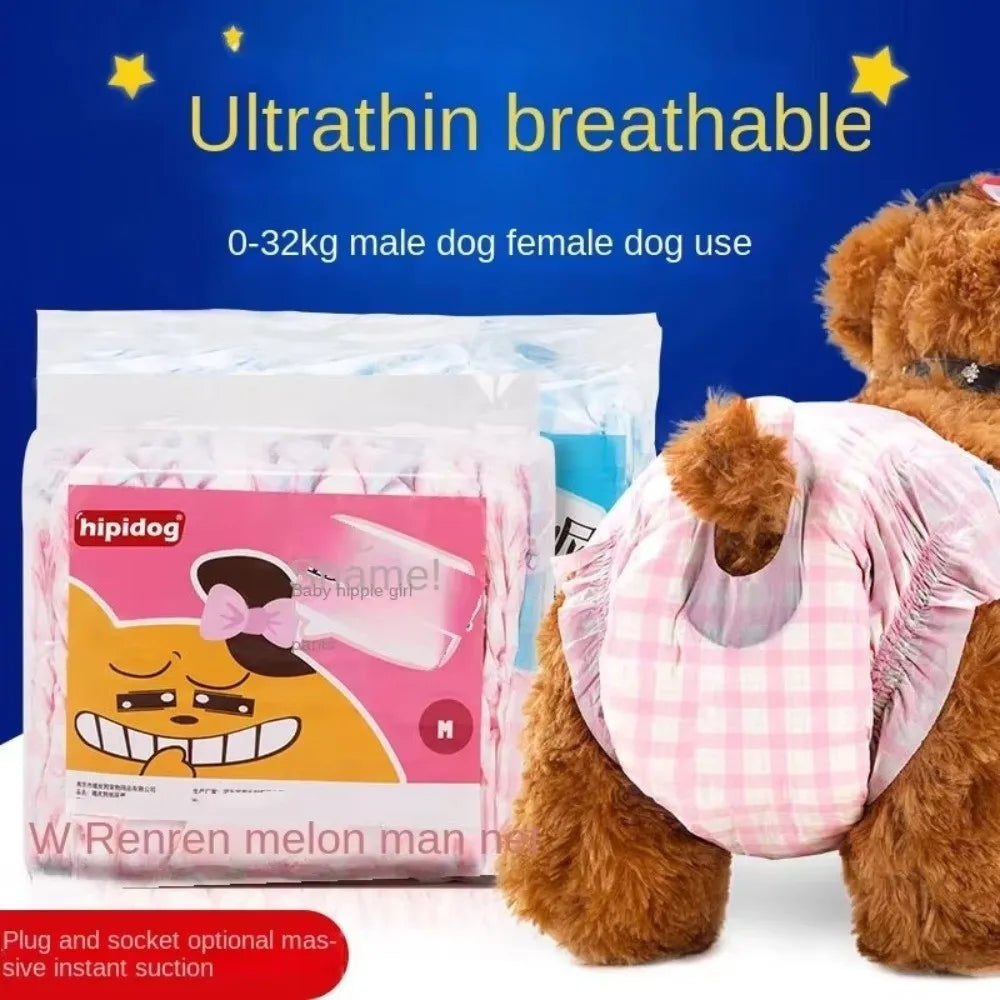 10-Pack Disposable Dog Diapers | Leakproof & Breathable Nappies