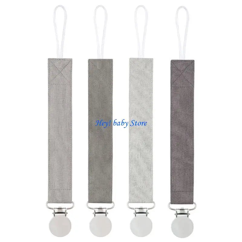 Baby Pacifier Chain Clips 4-Pack | Soother Holder Newborns