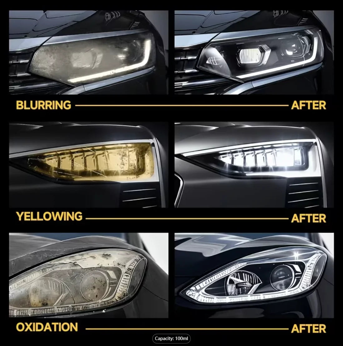Headlight Restorer – Polish & Restore Clarity to Foggy Lenses