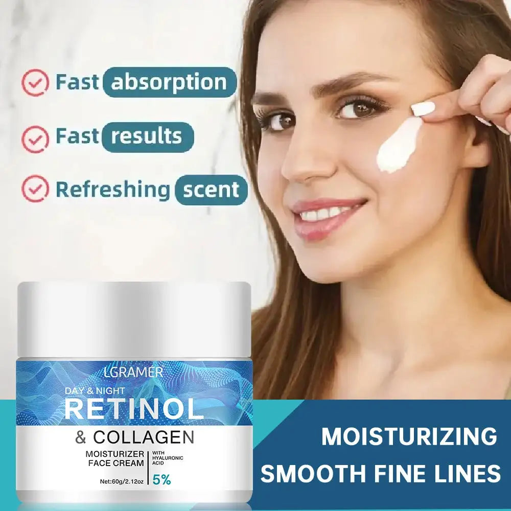 Retinol Firming Face Cream Lifting Neck Anti-aging Remove Wrinkles Night Day Cream Moisturizing Facial Serum Body Skin Care Peaceful Pleasures Health and Wellness