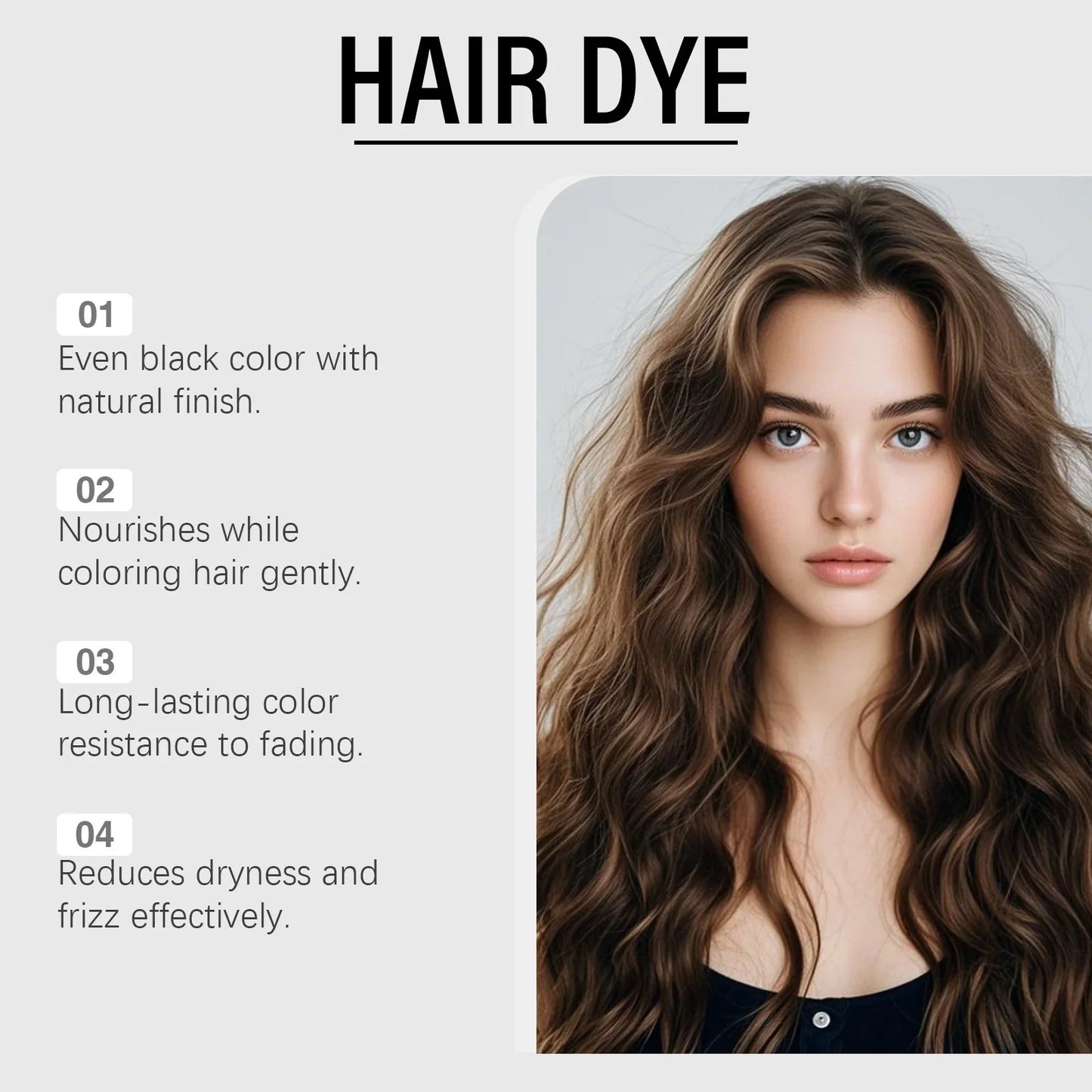 HOEGOA Herbal Hair Darkening Shampoo – Gray Coverage 210g