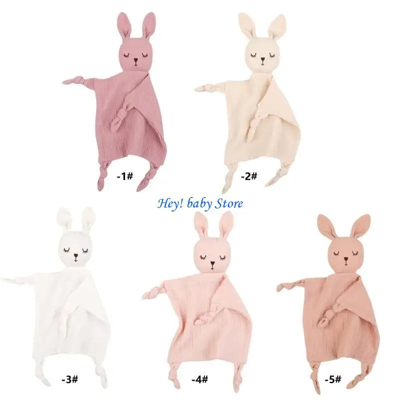 Cartoon Rabbit Baby Soothing Towel | Soft Comfort Cloth 0–12M