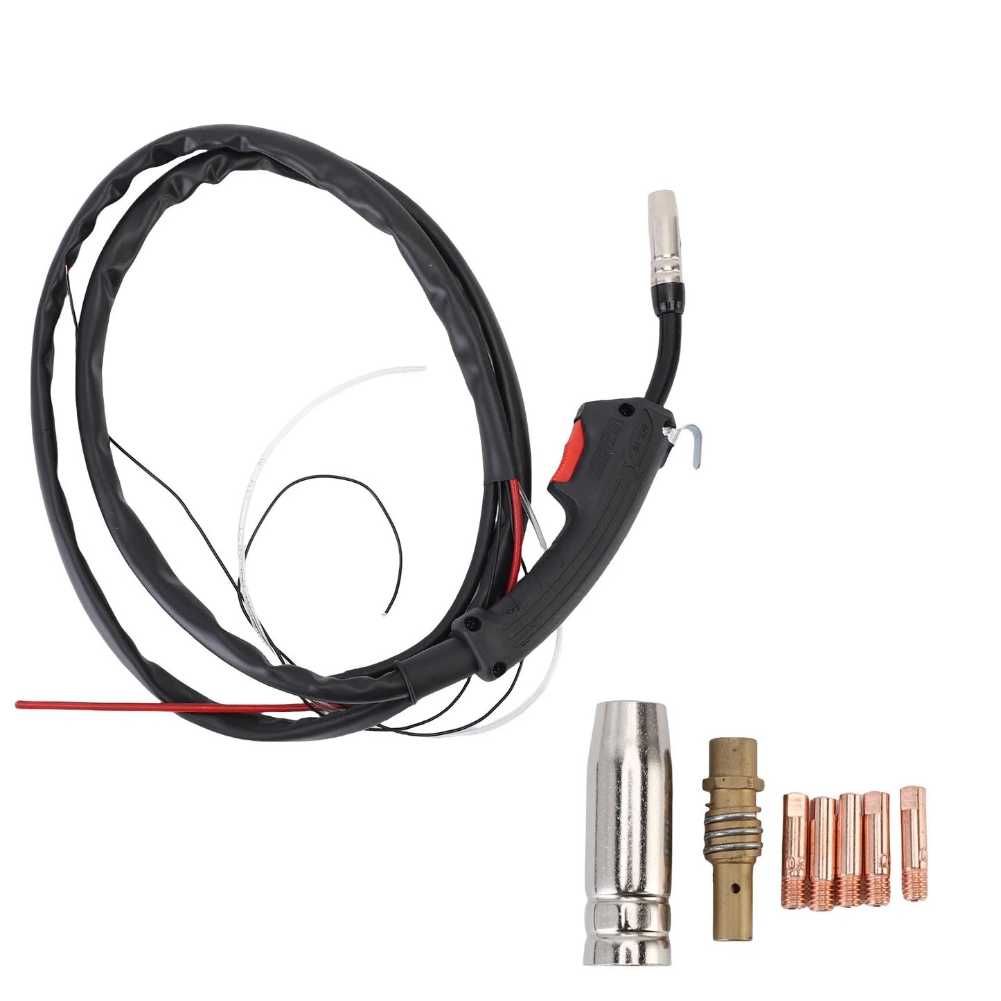 MIG Welding Torch Kit Ergonomic MIG Welding Torch Replacement 2 Meter 160A-200A Rubber Hose for CO2 Gas Protective Welding Gun Peaceful Pleasures Health and Wellness A