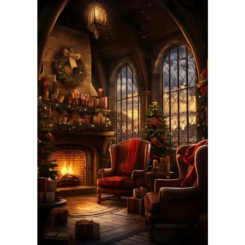 Magical Wizard Castle Canvas Wall Art | Fantasy Witchcraft Poster Canvas Wall Art Peaceful Pleasures Health and Wellness 14 30x40cm Unframed