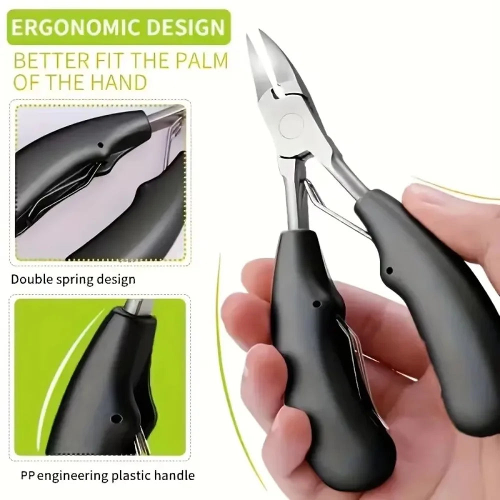 Professional Toenail Clippers – Curved Blade Nail & Skin Tool