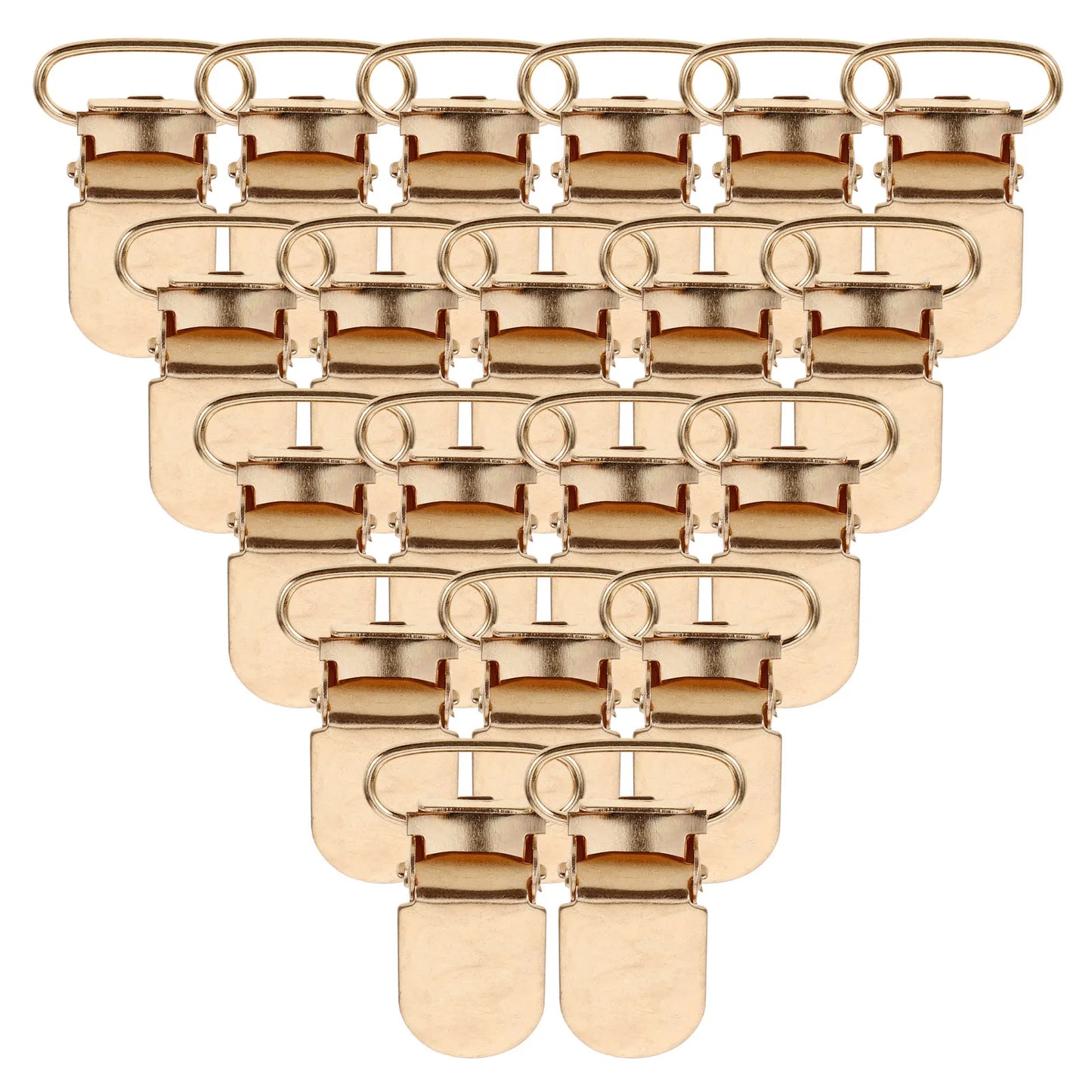 20Pcs Duckbill Buckle Heavy Duty Iron Garter Strap Buckle Reusable Non-Slip Sock Clamp Adjustable for Socks Garters Suspender Peaceful Pleasures Health and Wellness