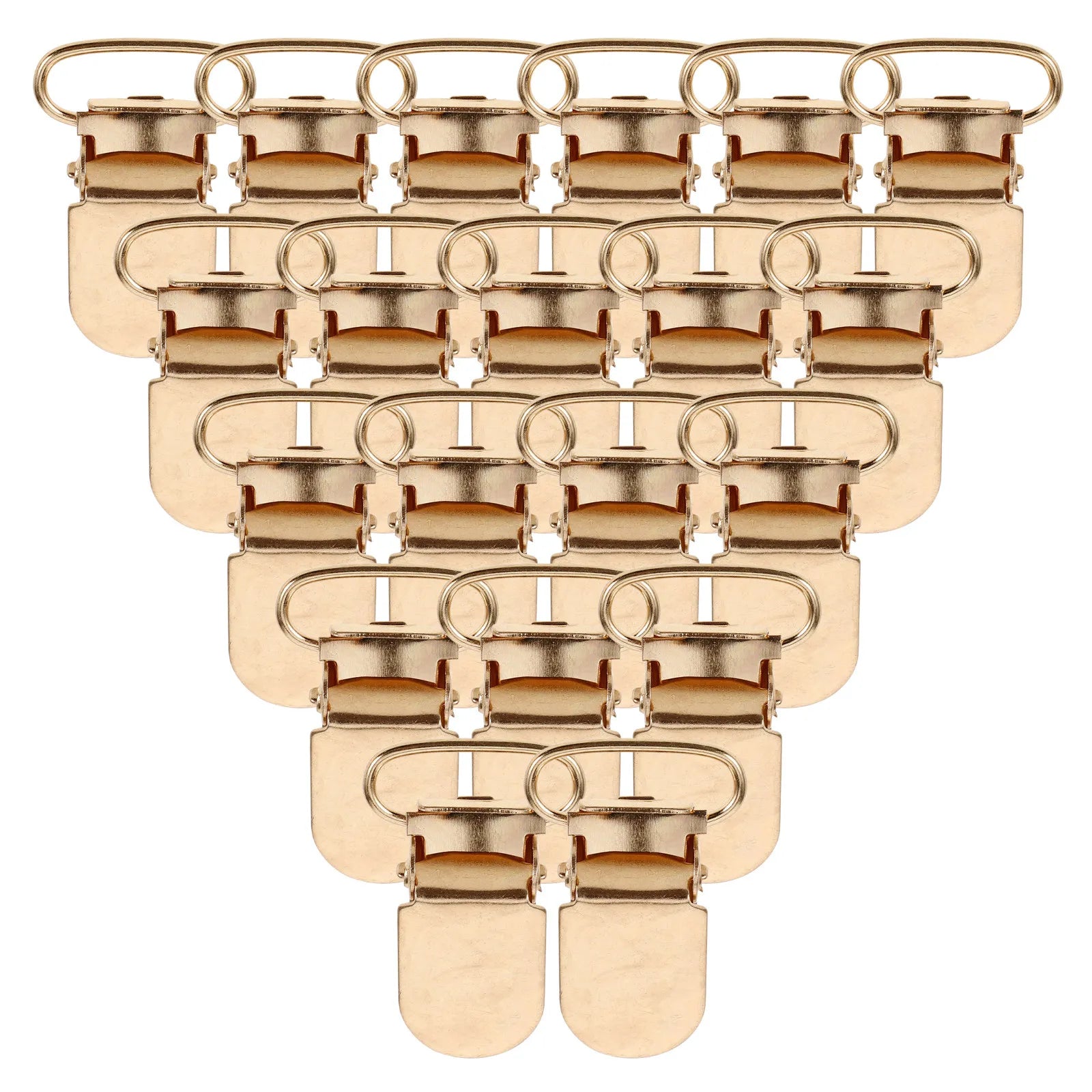 20Pcs Duckbill Buckle Heavy Duty Iron Garter Strap Buckle Reusable Non-Slip Sock Clamp Adjustable for Socks Garters Suspender Peaceful Pleasures Health and Wellness