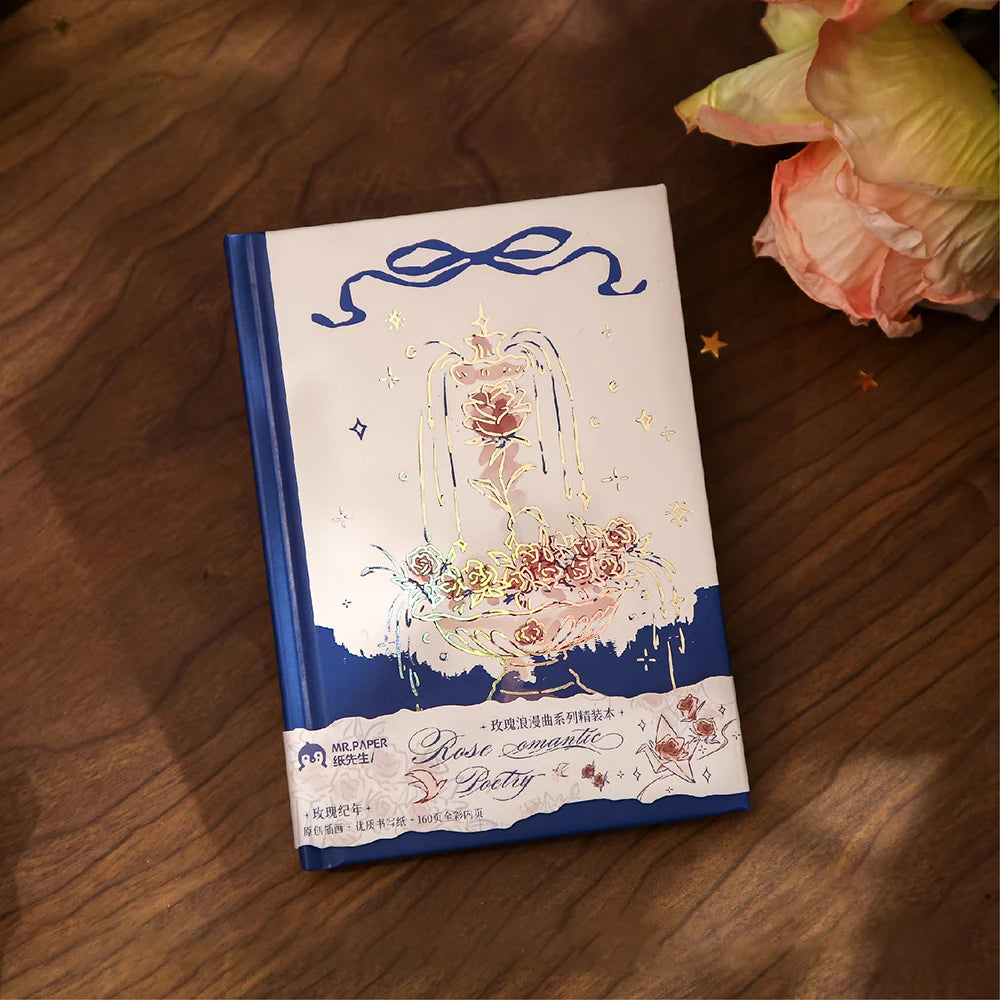 Full A6 Handbook Rose Romance Series Wishing Theme Student Notebook