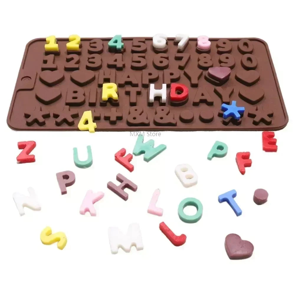 Alphabet Silicone Mold – Candy, Chocolate & Cake Letters