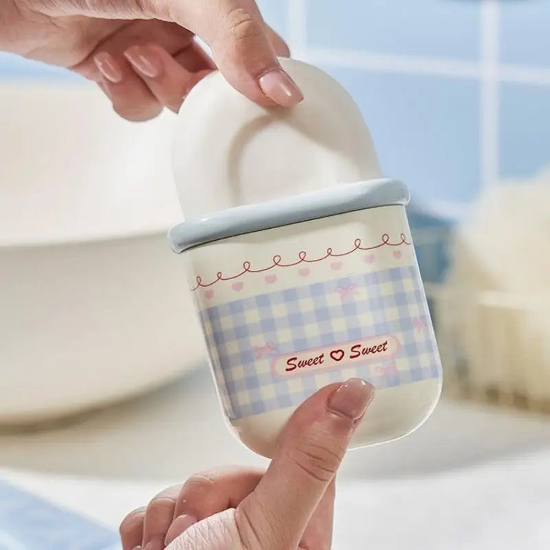 Sweetheart Bows Fragrance Soap Boxes Travel Portable Mini Soap Boxes Drain Lid Soap Sealed Boxes Practical Outdoor Storage New Peaceful Pleasures Health and Wellness