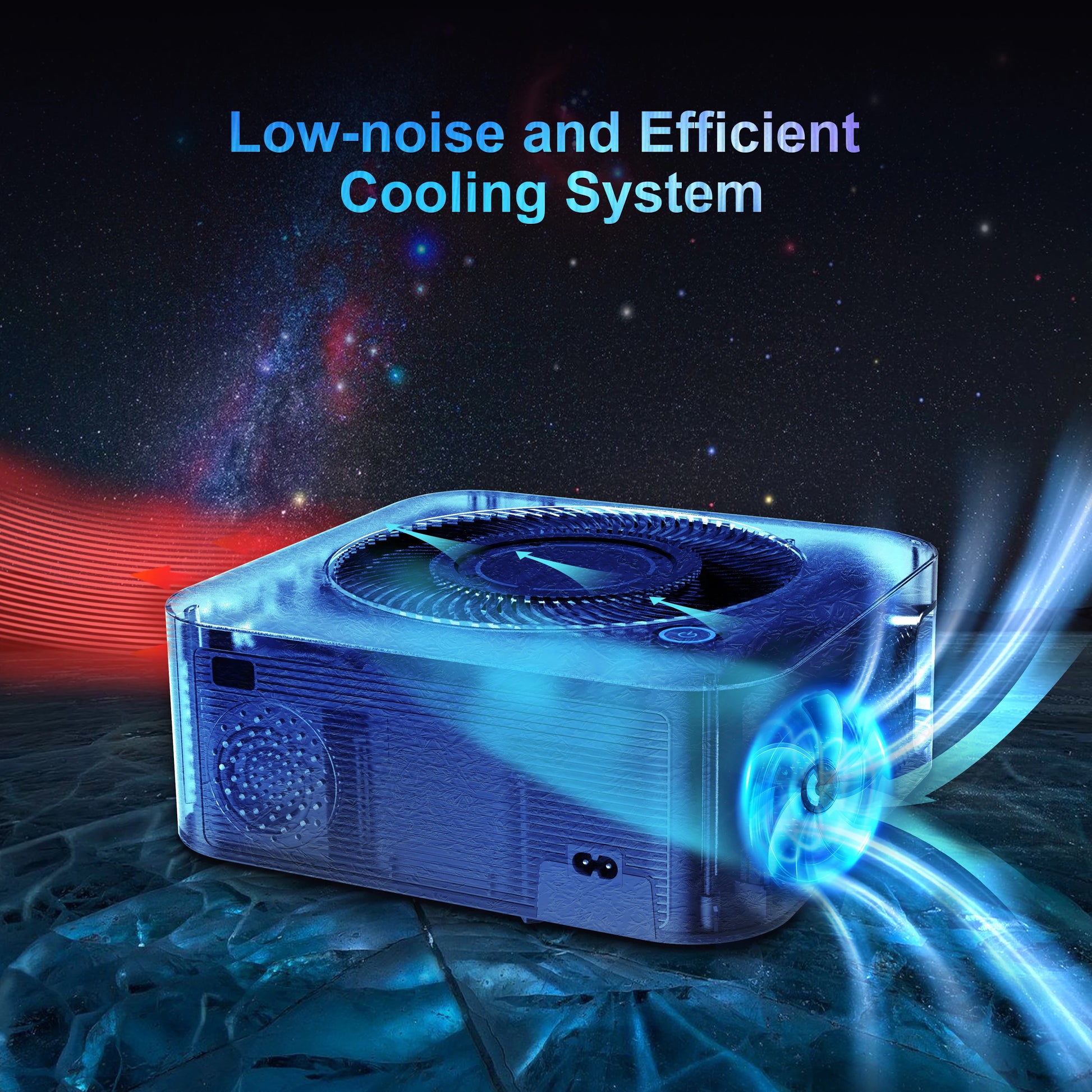 Home Cinema Portable Projector Support 4K Portable Projector HD Manual Focus Keystone Correction BT5.0 WIFI Movie Home Cinema Peaceful Pleasures Health and Wellness