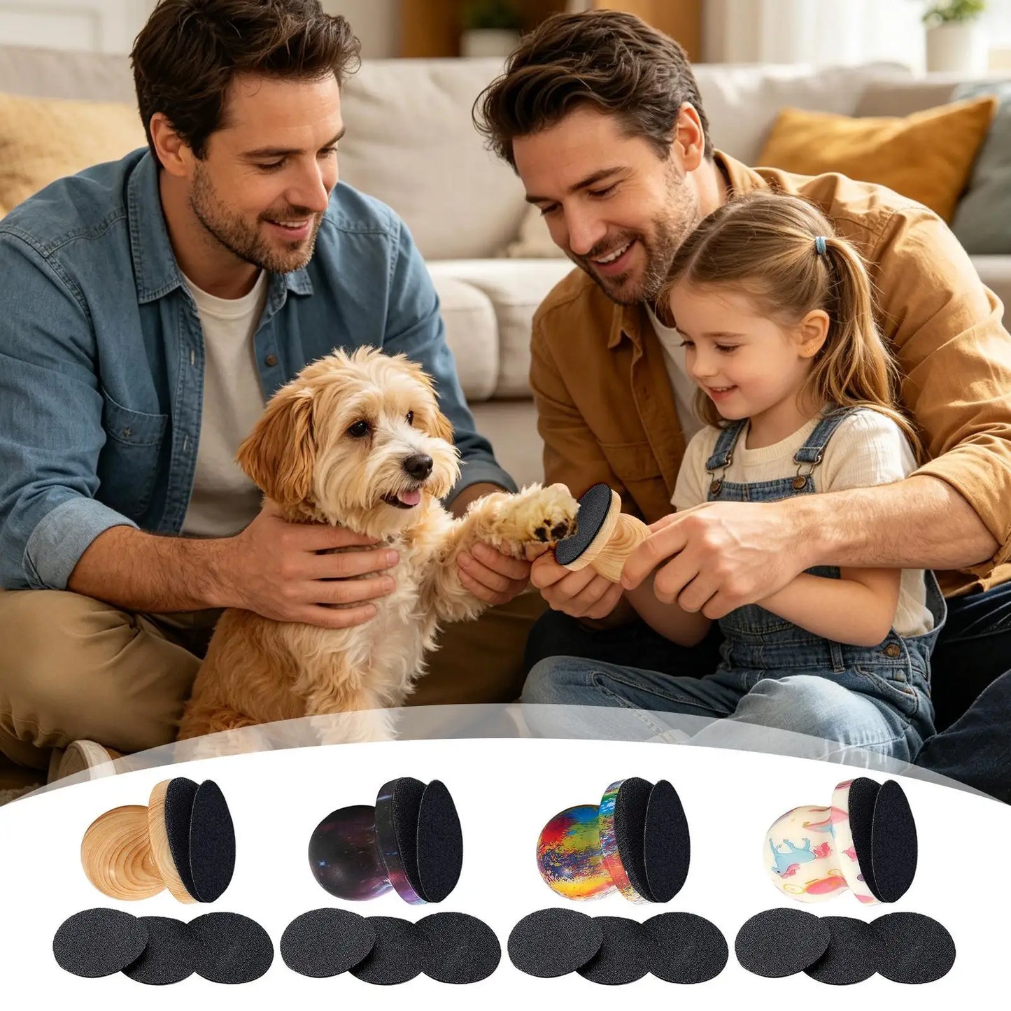 Pet Nail File with 4 Replaceable Pads – Dog & Cat Grooming