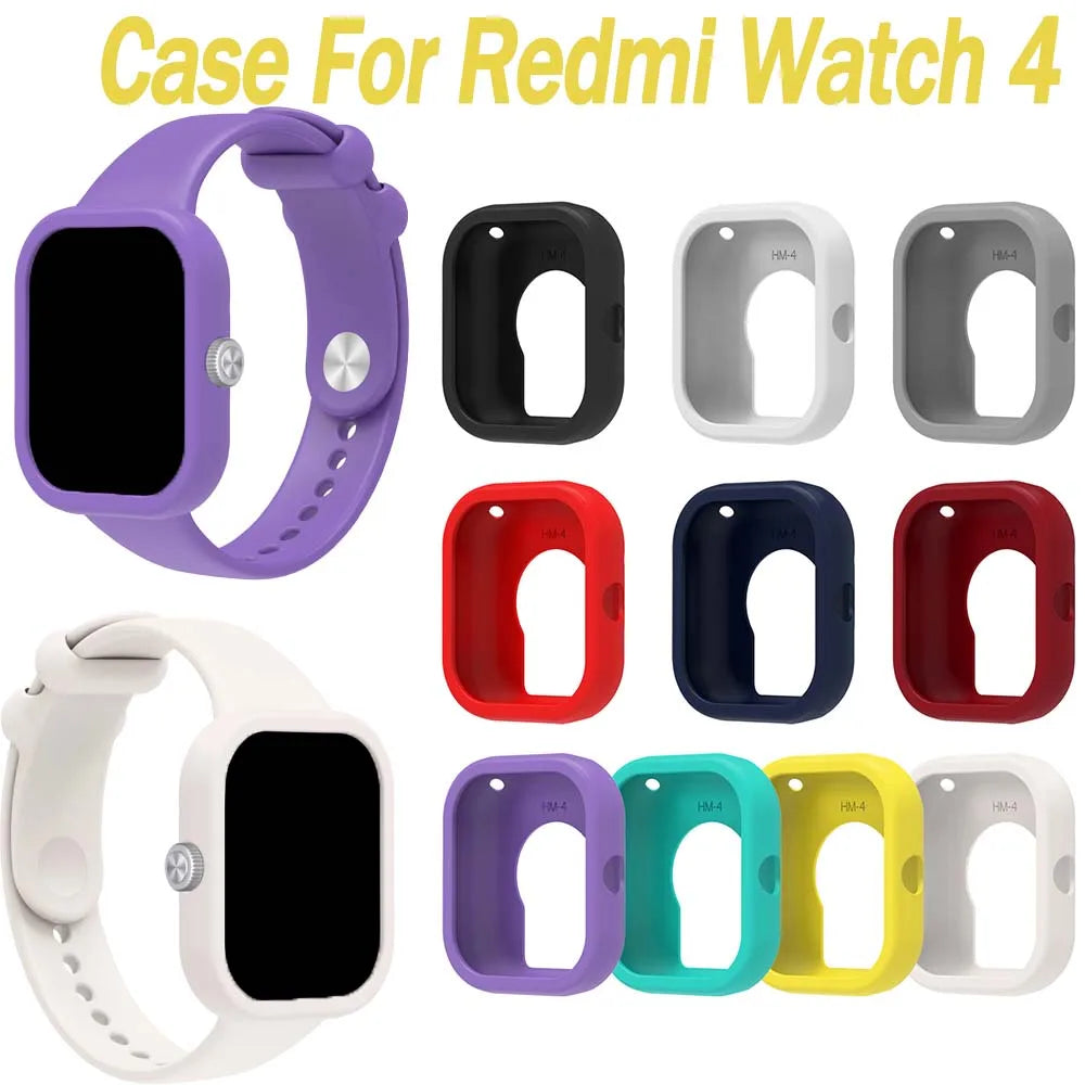 Redmi Watch 4 Silicone Case – Shockproof Protective Cover