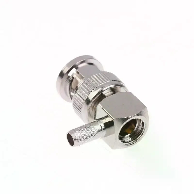 90° BNC Male Right Angle Crimp RF Connector 50 Ohm – RG58 RG142