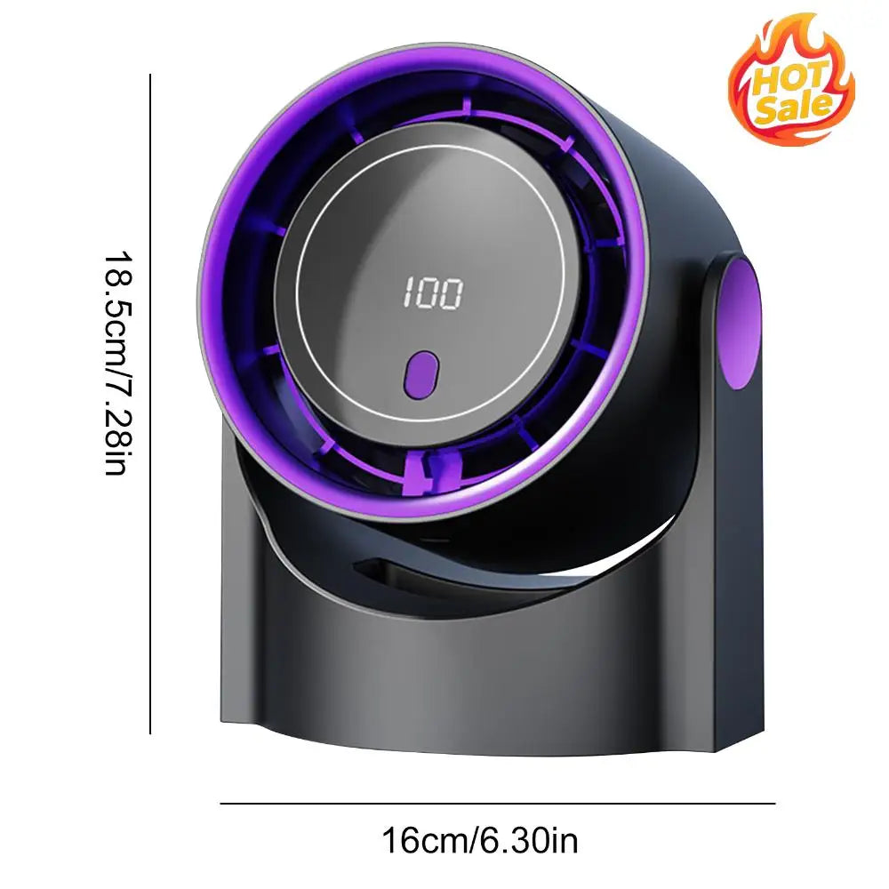 VODOOL Bladeless Desktop Fan 100 Speeds USB-C Rechargeable