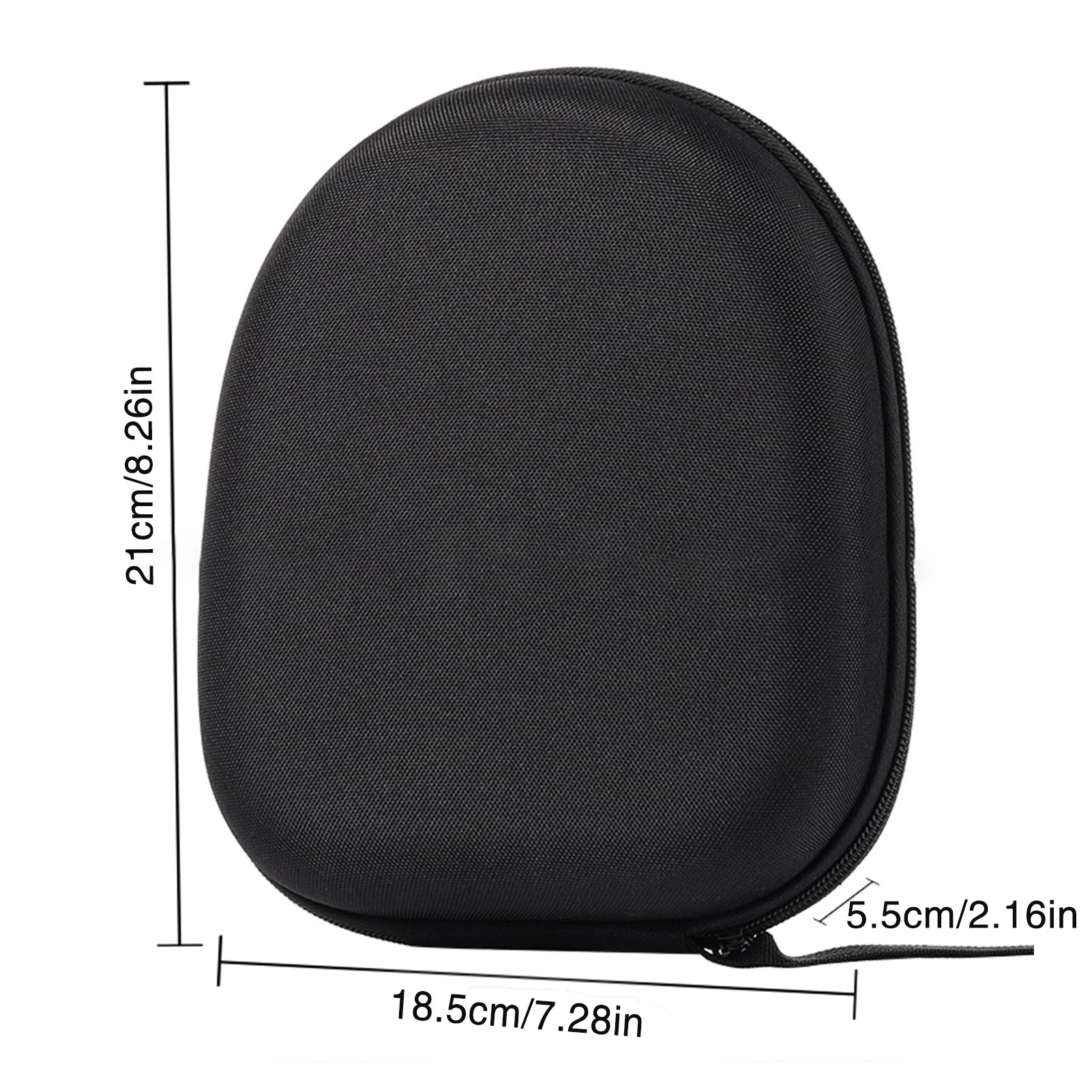 1Pcs Shockproof Headphone Storage Bag with Zipper Protective Earphone Carrying Case Holder for Carrying On and Over Ear Studio Peaceful Pleasures Health and Wellness