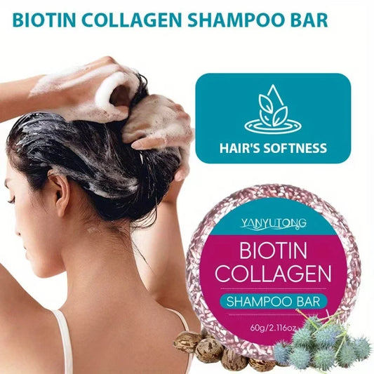 Biotin & Collagen Hair Soap Bar – Deep Cleansing & Moisturizing Shampoo Soap Bar Oasis Select Oil-control