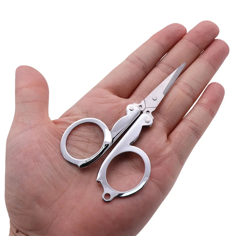 Folding Scissors Pocket Travel Small Crafts Sharp Blade Emergency