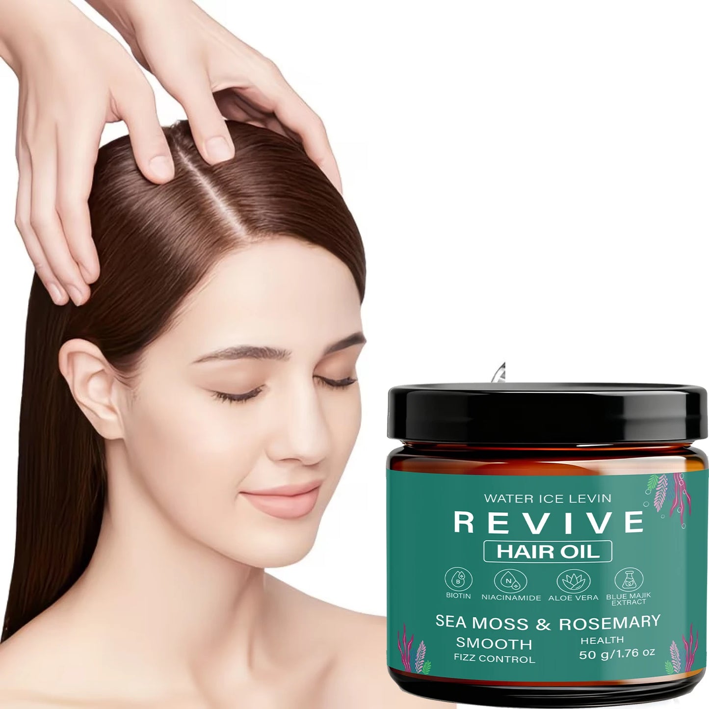 Sea Moss & Rosemary Hair Oil | Biotin, Keratin & Caffeine