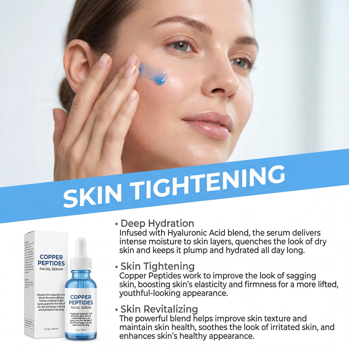Copper Titanium Hyaluronic Acid Serum – Brightening & Hydrating