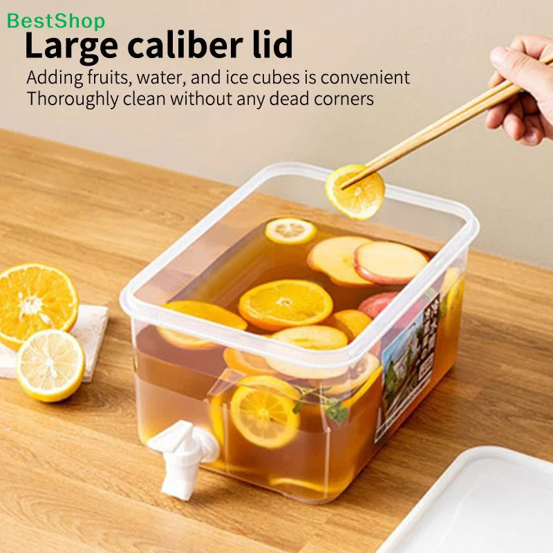6.5L Cold Water Pitcher Dispenser with Spigot | Fridge Jug