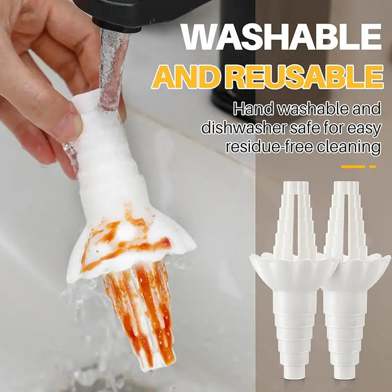 Bottle Emptying Transfer Connector Anti‑Spill Liquid Drainage Funnel Refill Dispenser Adapters Cosmetic Bottle Pour Accessories Peaceful Pleasures Health and Wellness