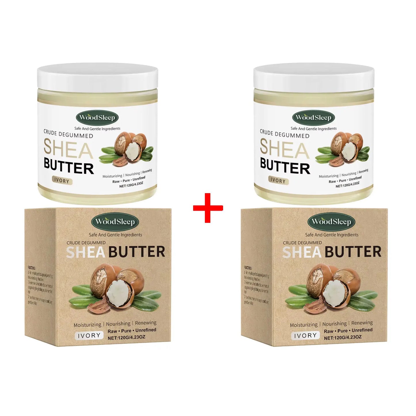 WOODSLEEP Shea Butter Body Cream – Moisturizing & Brightening
