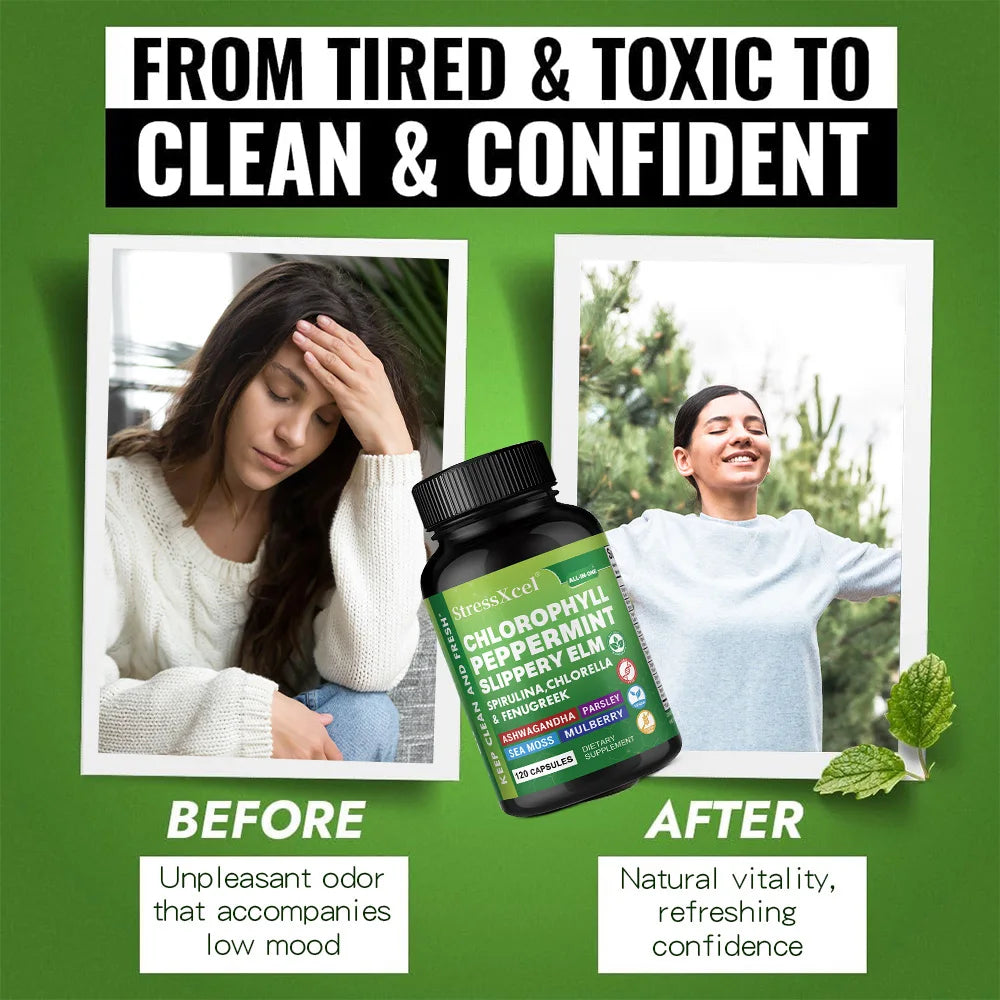 Spirulina & Chlorella Capsules – Detox, Energy & Immune Boost
