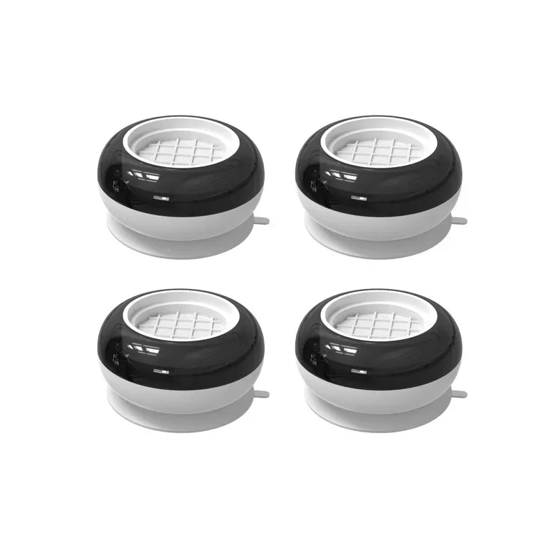 4Pcs Rubber Anti Vibration Feet Pads Slipstop Silent Skid Raiser Mat for Washing Machine Fridge Table Support Dampers Stand Legs Peaceful Pleasures Health and Wellness 4pcs white
