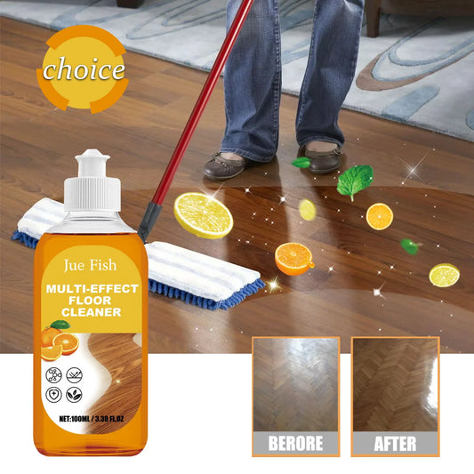 Jue-Fish Wood Floor Cleaner | Tile Polish & Brightener 100ml Floor Cleaner Peaceful Pleasures Health and Wellness