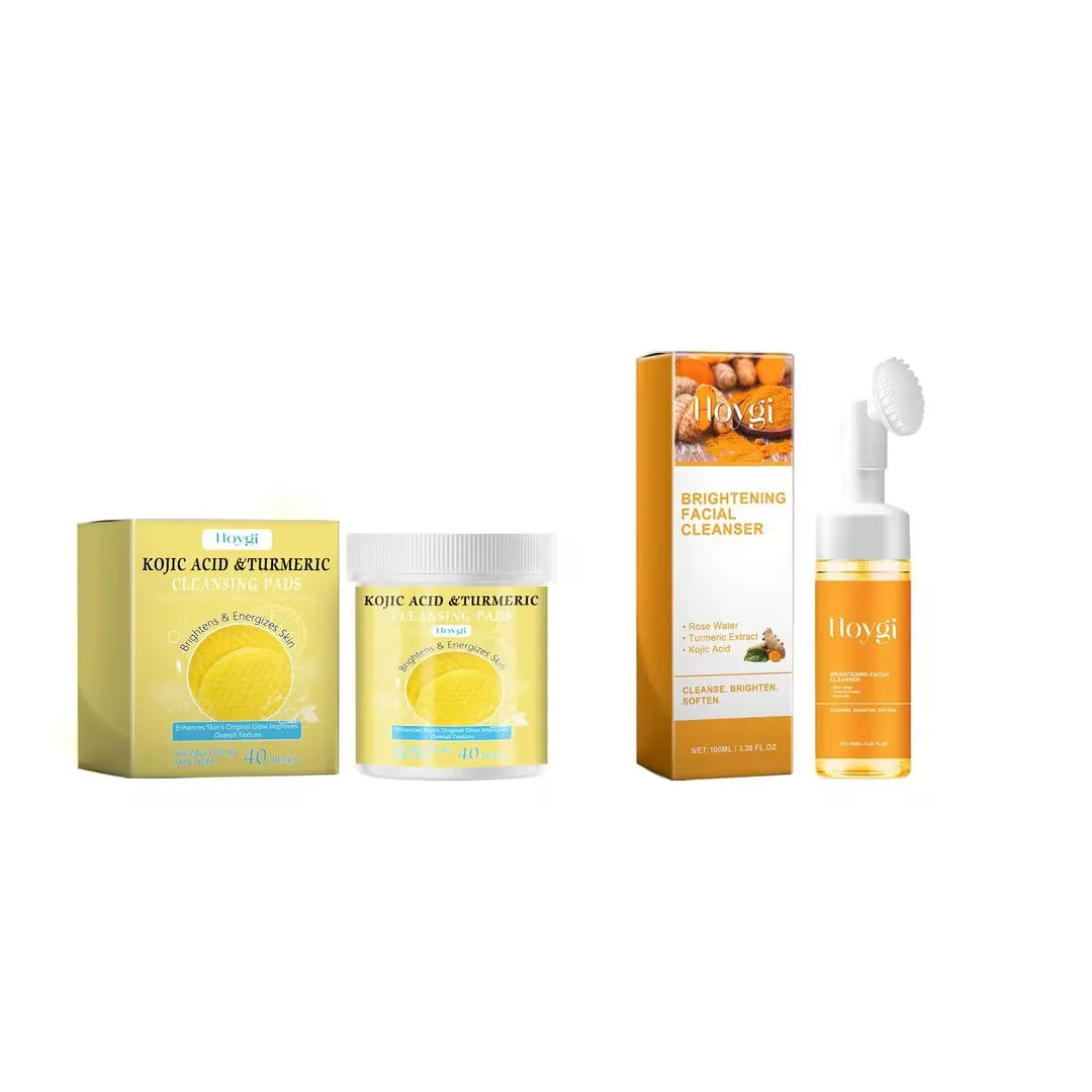 Turmeric Cleanser Oil Control Dark Spot Removal Anti Acne Deep Cleansing Shrink Pore Brightening Moisturizing Vitamin C Cream Peaceful Pleasures Health and Wellness E