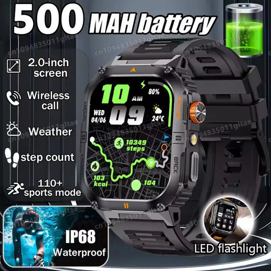 2026 New SmartWatch Men For Women Militray Outdoor GPS Track Sport Watches Heart Rate Sleep Waterproof Smart Watch IOS Android Peaceful Pleasures Health and Wellness
