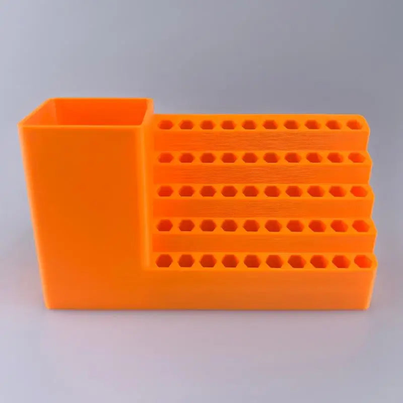 50-Hole Hex Shank Screwdriver Bit Organizer Stand & Storage