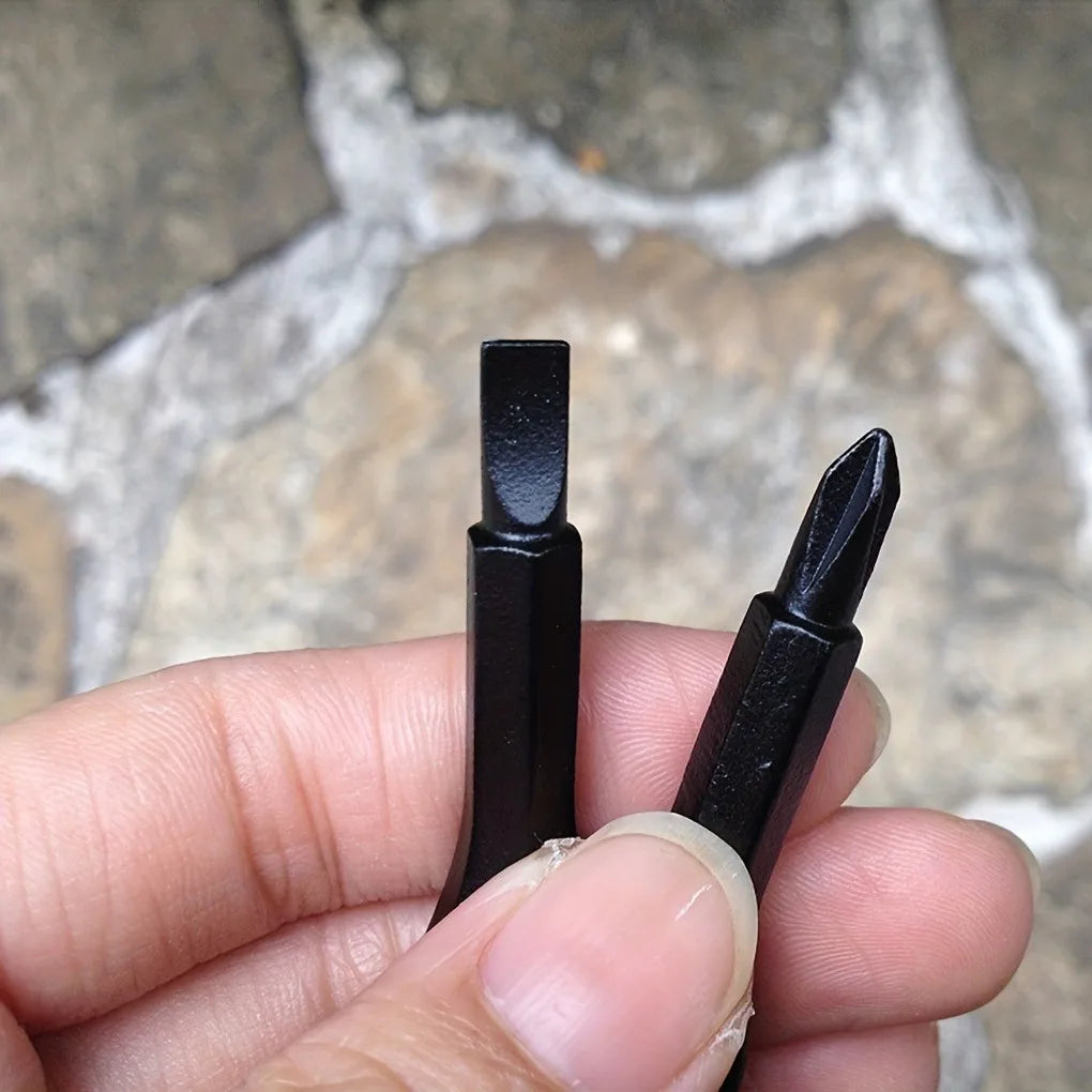 2-Pack Mini Pocket Screwdriver Set | Keychain Phillips Flathead