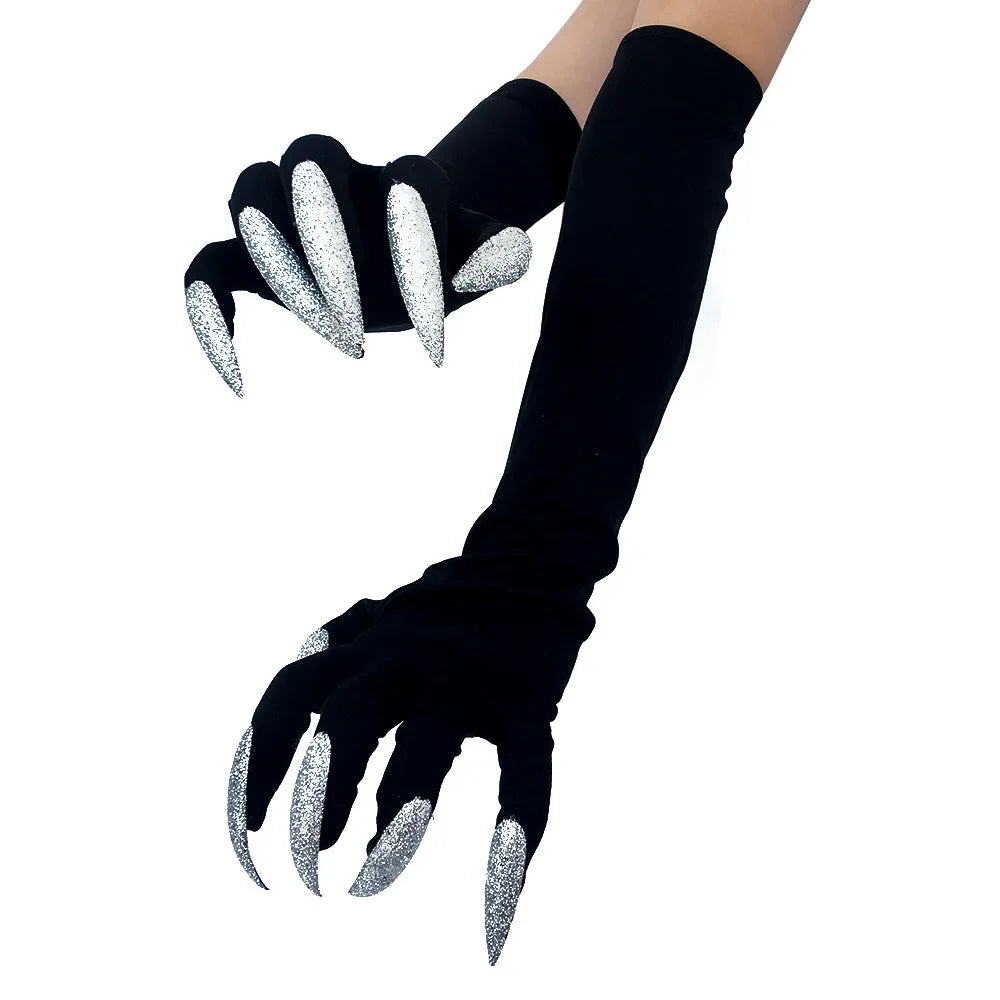 Halloween Witch Gloves Long Claws | Horror Cosplay Costume