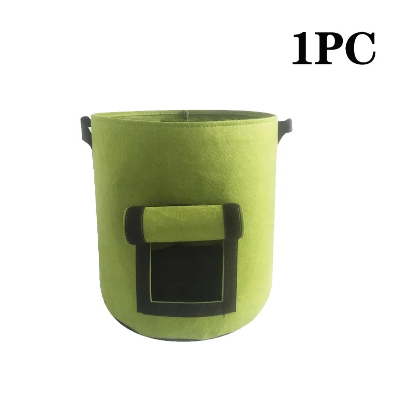 Felt Plant Grow Bags 5 & 10 Gallon | Nonwoven Fabric Pots