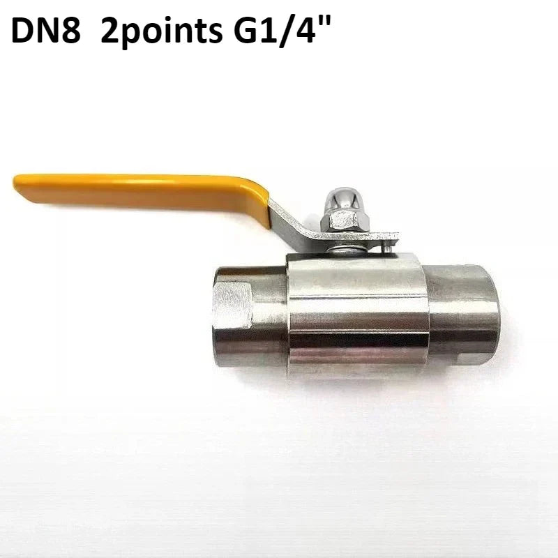 304 Stainless Steel Ball Valve DN8–DN25 Female Thread High Pressure