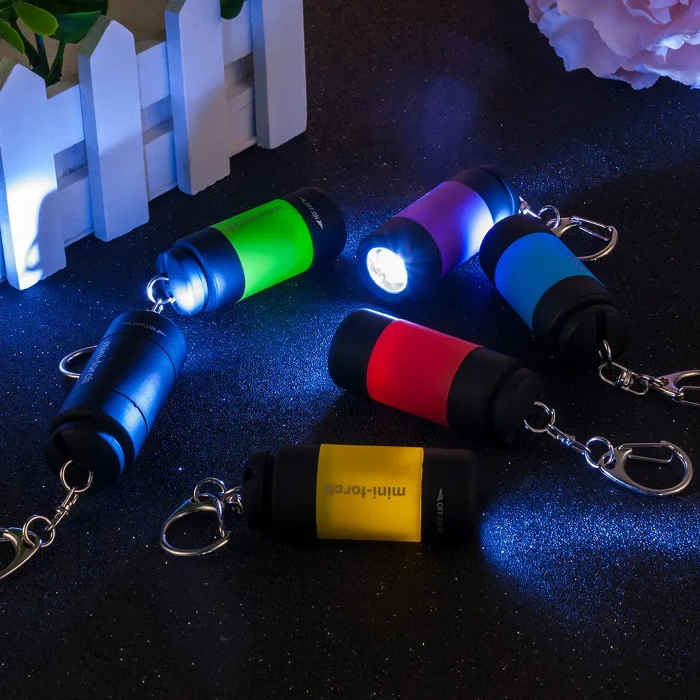 USB Rechargeable Mini LED Keychain Flashlight | Waterproof