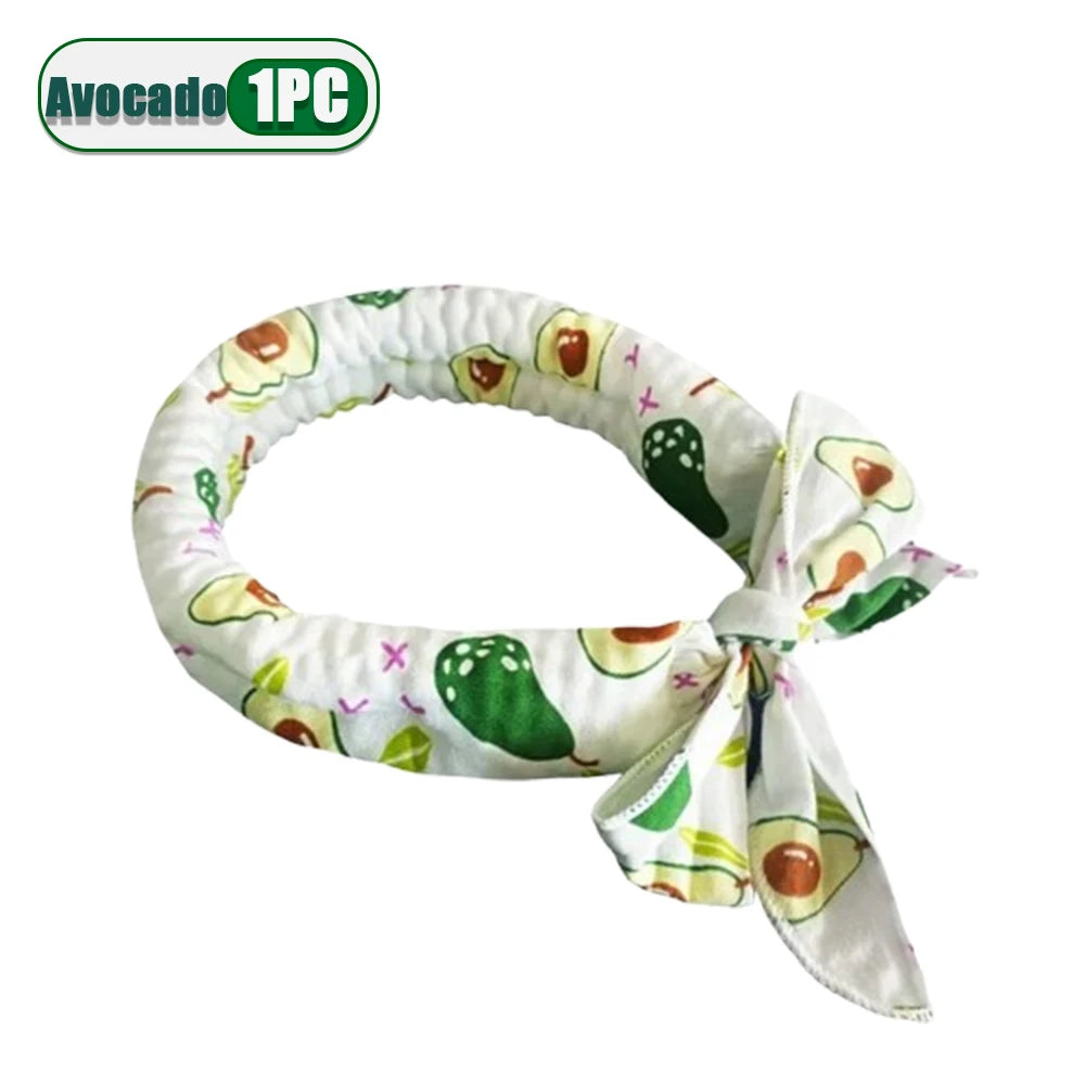Pet Cooling Bandana for Dogs & Cats – 2-Pack Ice Scarf