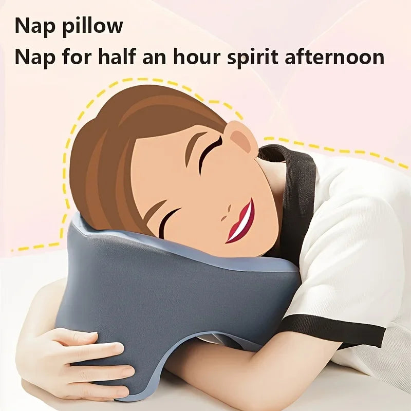 Travel U-Shaped PillowNeck and Cervical Spine Pillow Airplane Car Office Home Headrest Neck Support Sleeping Pillow Memory Foam Peaceful Pleasures Health and Wellness